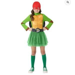 New Teenage Mutant Ninja Turtle 4-in 1 Dress up Costume Girls Size small tmnt